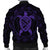 Hawaiian Map Turtle Wave Polynesian Bomber Jacket Purple - AH - Polynesian Pride