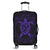 Hawaiian Map Turtle Wave Polynesian Luggage Covers Purple - AH Black - Polynesian Pride