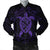 Hawaiian Map Turtle Wave Polynesian Bomber Jacket Purple - AH Black Unisex - Polynesian Pride