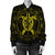 Hawaiian Map Turtle Wave Polynesian Bomber Jacket Yellow - AH - Polynesian Pride