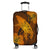 Hawaiian Map Whale Swim Hibiscus Polynesian Luggage Covers - Orange - AH Black - Polynesian Pride