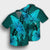 Hawaiian Map Whale Swim Hibiscus Polynesian Hawaiian Shirt - Turquoise - AH - Polynesian Pride