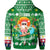 Hawaiian Mele Kalikimaka Santa Claus Pattern Christmas Hoodie Green Labo Style - Polynesian Pride