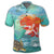 Hawaiian Mermaid Turtle Dolphin Polynesian Polo Shirt - Polynesian Pride