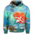 Hawaiian Mermaid Turtle Dolphin Polynesian Hoodie - Polynesian Pride