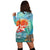 Hawaiian Mermaid Turtle Dolphin Polynesian Hoodie Dress - AH - Polynesian Pride