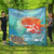 Hawaiian Mermaid Turtle Dolphin Polynesian Premium Quilts - AH Black - Polynesian Pride