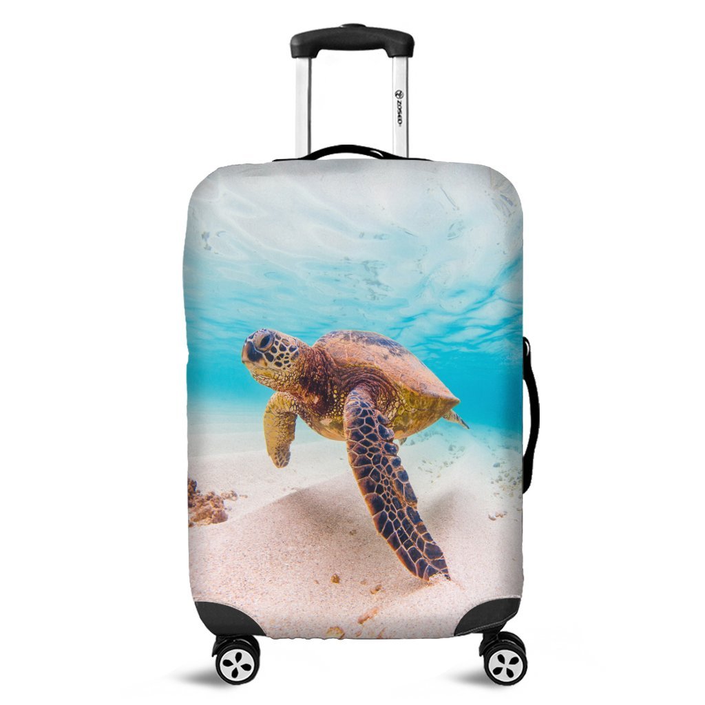 Hawaiian Ocean Picture Luggage Covers - AH Black - Polynesian Pride