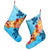 Hawaiian Ocean Turtle Plumeria And Hibiscus Polynesian Christmas Stocking - AH - Polynesian Pride