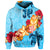 Custom Hawaiian Ocean Turtle Plumeria and Hibiscus Polynesian Hoodie - Polynesian Pride