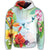 Hawaiian Orchids Strelitzia Hibiscus Plumeria Hummingbirds Polynesian Hoodie - Polynesian Pride