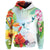 Custom Hawaiian Orchids Strelitzia Hibiscus Plumeria Hummingbirds Polynesian Hoodie - Polynesian Pride