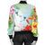 Hawaiian Orchids Strelitzia Hibiscus Plumeria Hummingbirds Polynesian Bomber Jacket - AH - Polynesian Pride