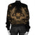 Hawaiian Owl Hibiscus Plumeria Polynesian Bomber Jacket - Gold - AH - Polynesian Pride