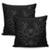 Hawaiian Owl Hibiscus Plumeria Polynesian Pillow Covers - Gray - AH - Polynesian Pride