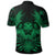 Hawaiian Owl Hibiscus Plumeria Polynesian Polo Shirt Green - Polynesian Pride