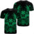 Hawaiian Owl Hibiscus Plumeria Polynesian T Shirt Green AH Unisex Black - Polynesian Pride