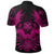 Hawaiian Owl Hibiscus Plumeria Polynesian Polo Shirt Pink - Polynesian Pride