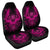 Hawaiian Owl Hibiscus Plumeria Polynesian Car Seat Covers - Pink - AH Universal Fit Black - Polynesian Pride