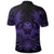 Hawaiian Owl Hibiscus Plumeria Polynesian Polo Shirt Purple - Polynesian Pride