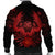 Hawaiian Owl Hibiscus Plumeria Polynesian Bomber Jacket - Red - AH - Polynesian Pride