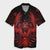 Hawaiian Owl Hibiscus Plumeria Polynesian Hawaiian Shirt - Red - AH Unisex Black - Polynesian Pride