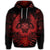 Hawaiian Owl Hibiscus Plumeria Polynesian Hoodie Red - Polynesian Pride