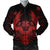 Hawaiian Owl Hibiscus Plumeria Polynesian Bomber Jacket - Red - AH Black Unisex - Polynesian Pride