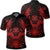 Hawaiian Owl Hibiscus Plumeria Polynesian Polo Shirt Red Unisex Black - Polynesian Pride