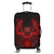 Hawaiian Owl Hibiscus Plumeria Polynesian Luggage Covers - Red - AH Black - Polynesian Pride