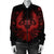 Hawaiian Owl Hibiscus Plumeria Polynesian Bomber Jacket - Red - AH - Polynesian Pride