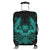 Hawaiian Owl Hibiscus Plumeria Polynesian Luggage Covers - Turquoise - AH Black - Polynesian Pride