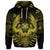 Custom Hawaiian Owl Hibiscus Plumeria Polynesian Hoodie Yellow - Polynesian Pride