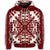 Hawaiian Palm Tree Quilt Tradition Red Zip Hoodie - Polynesian Pride