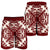 Hawaiian Palm Tree Quilt Tradition Red Men's Shorts - AH - Polynesian Pride