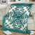 Hawaiian Palm Tree Quilt Tradition Turquoise Premium Blankets - AH - Polynesian Pride