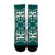 Hawaiian Palm Tree Quilt Tradition Turquoise Crew Socks - AH - Polynesian Pride