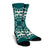 Hawaiian Palm Tree Quilt Tradition Turquoise Crew Socks - AH - Polynesian Pride