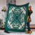 Hawaiian Palm Tree Quilt Tradition Turquoise Premium Blankets - AH - Polynesian Pride