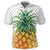 Hawaiian Pineapple Polka Dots Background Polynesian Polo Shirt - Polynesian Pride