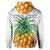 Custom Hawaiian Pineapple Polka Dots Background Polynesian Hoodie - Polynesian Pride