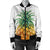 Hawaiian Pineapple Polka Dots Background Polynesian Bomber Jacket - AH - Polynesian Pride