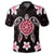 Hawaiian Pinky Turtle Plumeria Polo Shirt - Polynesian Pride