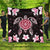 Hawaiian Pinky Turtle Plumeria Premium Quilts AH Black - Polynesian Pride