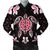 Hawaiian Pinky Turtle Plumeria Bomber Jacket AH Black Unisex - Polynesian Pride