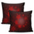 Hawaiian Plumeria Hibiscus Turtle Under Sea Polynesian Pillow Covers Red AH - Polynesian Pride