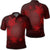 Hawaiian Plumeria Hibiscus Turtle Under Sea Polynesian Polo Shirt Red Unisex Black - Polynesian Pride