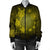 Hawaiian Plumeria Hibiscus Turtle Under Sea Polynesian Bomber Jacket Yellow AH - Polynesian Pride