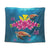 Hawaiian Plumeria Kanaka Turtle Sea Polynesian Tapestry - AH Wall Tapestry Black - Polynesian Pride