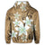 Hawaiian Plumeria Polynesian Hoodie Gold - Polynesian Pride